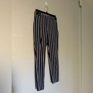 Forever 21 Blue and White Striped Pants